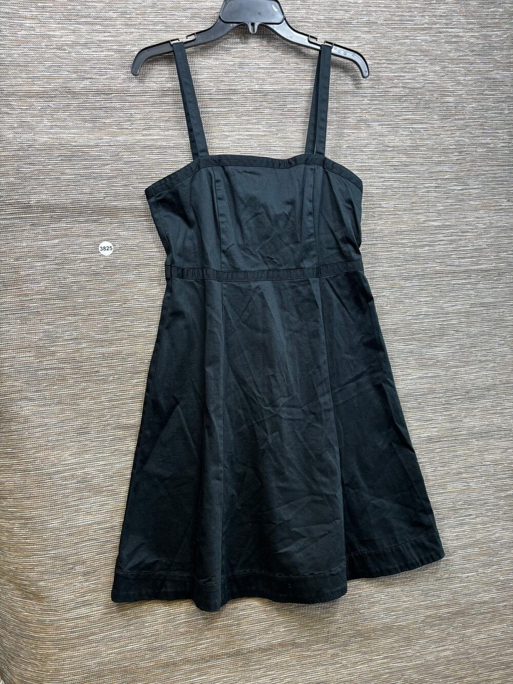 GAP Dress Womens 10 Black Square Neck Fit & Flare Sundress Knee Length